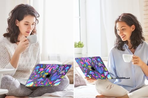 Tuiklol for 2026 MacBook Neo 13 Inch A18 Pro Chip Case, (Model A3404) Anti-Scratch Anti-Drop Slim Hard PC Shell Case with Shockproof Protective MacBook Neo Laptop Cover, Magic Mushrooms - color: Magic mushrooms