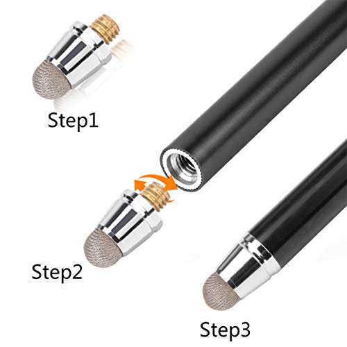 Stylus Pen Styluses Pens Long Extra Universal Pencil Capacitive Stylus Tablets Tablet Touch Screen Touchscreens Stylus for Apple iPad Pro iPad mini iPad Air iPhone with Replacement Tip