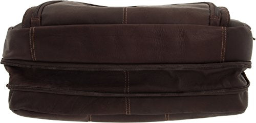 Kenneth Cole REACTION ‘Out of the Bag' Manhattan Colombian Leather 15.6" Laptop Briefcase Travel Business Case Bag - color: Brown