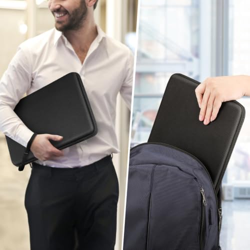 FINPAC Hard Laptop Sleeve Case for 15.6 inch Chromebook Waterproof Black | Shockproof Computer Case Compatible with HP Dell Razer Samsung Laptop Chromebook - color: Black, size: 15.6-inch Laptop/Chromebook