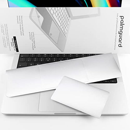 Batianda Metallic Trackpad Skin Cover Compatible with New MacBook Air 13.6 inch 2022 Model A2681 M1 Chip Palm Guard Rest with Touch Pad Protector, Silver - color: Silver