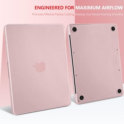 Matte Frosted Compatible with MacBook Neo 13 Inch 2026 (Model A3404 | A18 Pro Chip) | Anti-Crack & Scratch & Fingerprint | 100% Match Official Color Blush - color: Matte Blush Clear