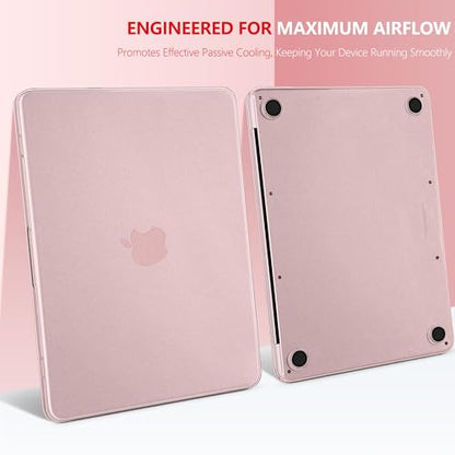 Matte Frosted Compatible with MacBook Neo 13 Inch 2026 (Model A3404 | A18 Pro Chip) | Anti-Crack & Scratch & Fingerprint | 100% Match Official Color Blush - color: Matte Blush Clear
