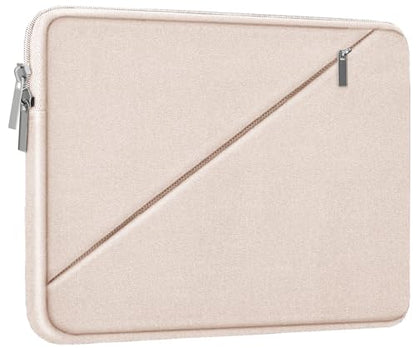 Laptop Sleeve 15.6 inch, Traveling Carrying Computer Bag with Zippered Pocket, Shockproof Protective Laptop Case Compatible for Apple Notebook, HP, Dell, Acer, Asus, Lenovo, Pink - color: Pink, size: 15.6 inch