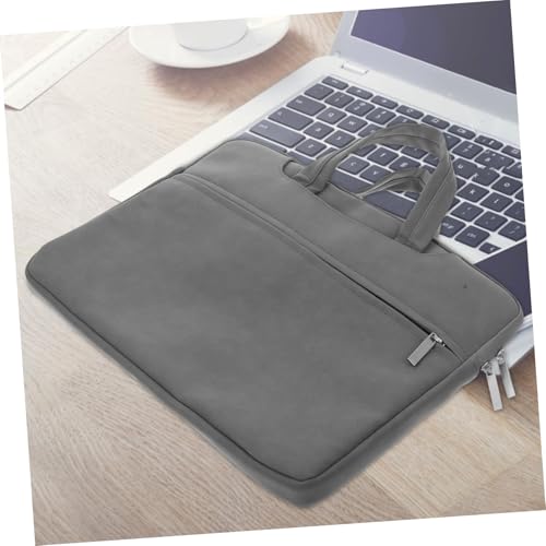 COHEALI Laptop Sleeve Case Multiple Pockets Pu Protective Tote for Business Travel and College Fit for Notebook Extra Compartment for Accessories