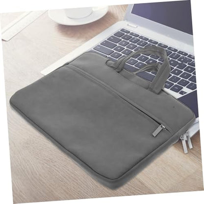 COHEALI Laptop Sleeve Case Multiple Pockets Pu Protective Tote for Business Travel and College Fit for Notebook Extra Compartment for Accessories