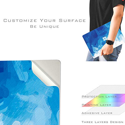 Ultra Thin Protective Cover Skin Decal Sticker for Microsoft Surface Laptop 5 (2022 Release) 13.5", Easy Apply, Anti-Scratch, Residue Free Vinyl Skin [Blue Paint] - color: Blue Paint, size: Surface Laptop5/4/3-13.5''