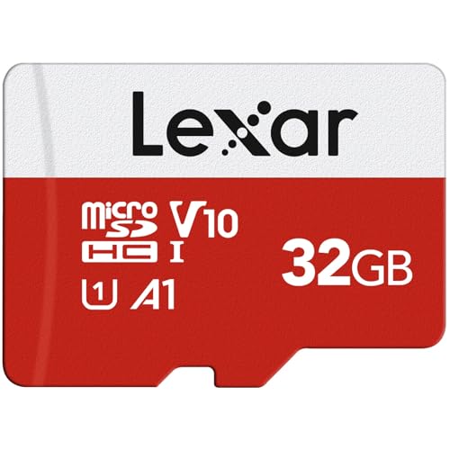 Lexar E-Series 32GB Micro SD Card, microSDHC UHS-I Flash Memory Card with Adapter, 100MB/s, C10, U3, A1, V30, Full HD, 4K UHD, High Speed TF Card - color: 32GB x1
