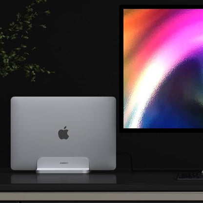 Aluminum Laptop Stand, Sturdy and Adjustable, Compatible with Apple MacBook Pro/Air, Mac Mini, iPad Pro, Silver - color: Silver
