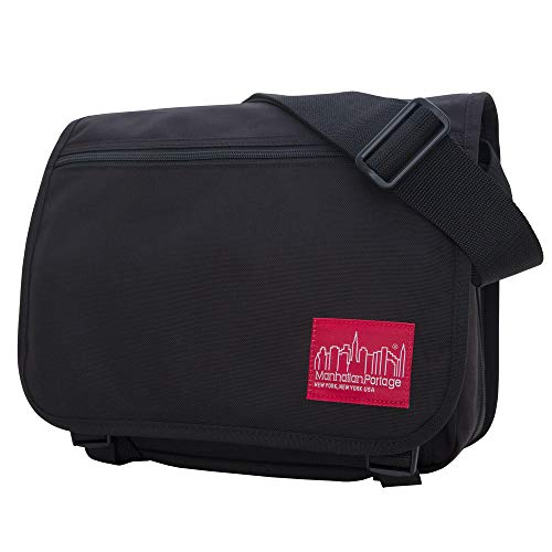 Manhattan Portage Europa Messenger Bag (SM) Expandable With Laptop Sleeve Water Resistant Luggage Attachment 1000D Cordura For Work College Travel (Mustard) - color: Black, size: Small