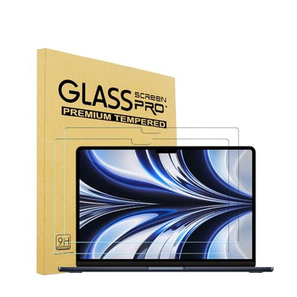 i-Tensodo 2 Pack Tempered Glass Screen Protector for 2026-2022 MacBook Air M5 M4 M3 M2 13.6" (A3449 A3240 A3113 A2681), MacBook Air 13 Laptop, 9H Hardness - size: Model:A3113 A2681