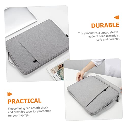 Angoily Laptop Sleeve Lightweight Polyester Carrying Bag Extra Pockets for Accessories Compact and Shock-Absorbent Case for and Laptops