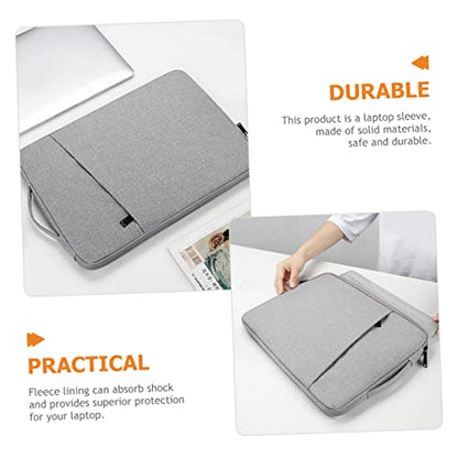 Angoily Laptop Sleeve Lightweight Polyester Carrying Bag Extra Pockets for Accessories Compact and Shock-Absorbent Case for and Laptops