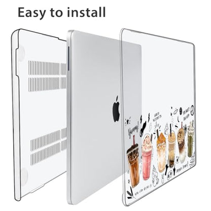 Compatible with MacBook Neo Case 13 inch 2026 Release A3404 with A18 Pro Chip, Anti-Crack & Scratch Protective Hard Shell Case & Keyboard Cover & Screen Protector & Webcam Cover, Boba Tea - color: Boba Tea
