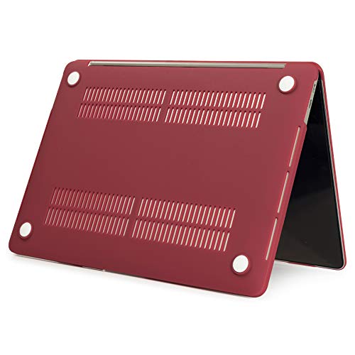 Se7enline for MacBook Pro 13 inch Case M2/M1 2026-2020 A2338,Wine Red | Hard Shell Laptop Case Washable Keyboard Cover Skin Anti-Scratch Anti-Drop Heat Dissipation Full Port Access Slim Lightweight - color: Wine Red
