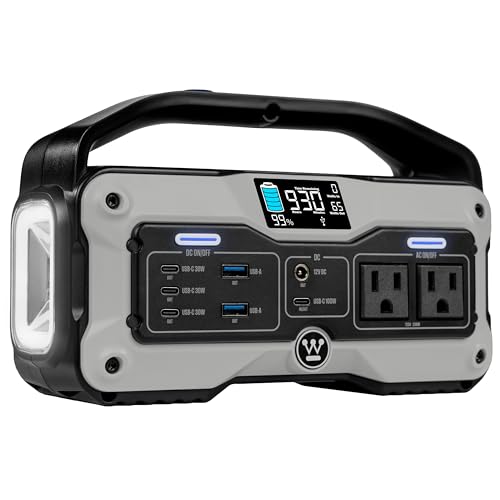 Westinghouse iGen400s 400 Watt, 183Wh Portable Power Station and Solar Generator with LED Display and DC Outlet for Camping, Home, Travel, Indoor/Outdoor Use (Solar Panel Not Included)