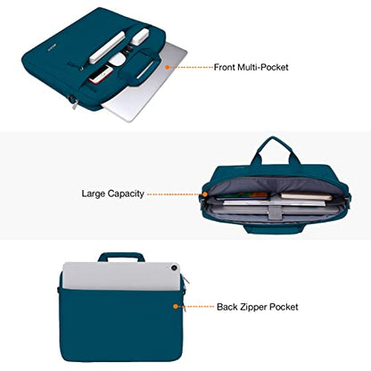 MOSISO Laptop Bag 13.3 inch, 13-14 inch Computer Bags | Compatible with MacBook Neo 13/ Air 13/13.6/ Pro 13/14, Laptop Messenger Bag with Adjustable Depth at Bottom, Deep Teal - color: Deep Teal, size: 13.3 inch
