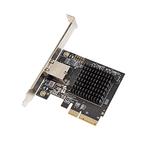 1 Port 10 Gigabit Ethernet Network Card - PCIe x4 10Gb 10GBASE-T NIC AQTION AQC107-10Gbps Ethernet PCI-Express x4 Adapter SD-PEX24055 - size: 1-Port 10G SD, style: 10 Gigabit