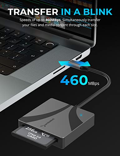 SABRENT USB Type C CFast 2.0 Card Reader [CR-CF20] - size: CFast 2.0 Reader