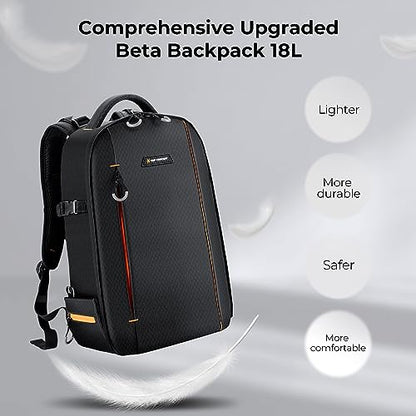K&F CONCEPT Camera Backpack, DSLR/SLR/Mirrorless Photography Camera Bag | 18L Lightweight, 180 Degree Open, Custom Dividers, with 14in Laptop Compartment & Tripod Holder, for Canon/Nikon/Sony, B08 - style: Designer
