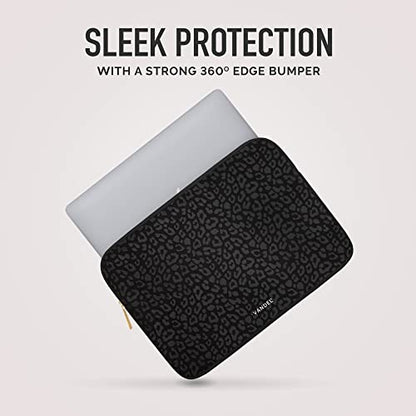 Vandel Slim MacBook Pro 16 Inch Laptop Sleeve, 15.6-16 inch Laptop Case, Protective MacBook Case Sleeve, Dell XPS 16 Cover 15.6 in, HP 15-fc, Lenovo IdeaPad 15, Mac Book Pouch, Computer Carrying Bag - color: c. Black Leopard, size: 16 Inch