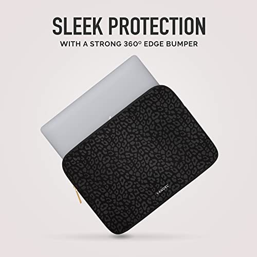 Vandel Slim MacBook Pro 14 inch Laptop Sleeve, Neoprene 14 Inch Apple MacBook Laptop Case Sleeve, Dell, HP Cover, Protective Asus, HP, Dell XPS Case, Computer Cover, Mac M1, M2, M3 Pouch - color: c. Black Leopard, size: 14 Inch