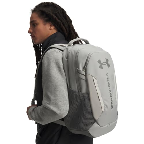 Under Armour Unisex Hustle 6.0 Backpack, (069) Titanium/Clay Green/Clay Green, One Size Fits Most - color: (069) Titanium / Clay Green / Clay Green, size: One Size