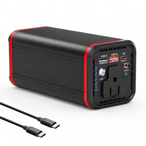 Portable Laptop station for 27000mAh 98Wh, Power Bank with AC Outlet 65W PD Fast Charging External Battery Pack, Mini Portable Power Station for MacBook Pro Dell HP Travel Camping Airline Approved