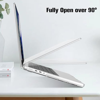 Fintie Hard Shell Case for MacBook Pro 14 Inch, Crystal Clear | A3434 A3112 A3185 A3401 A2992 A2918 A2779 A2442 A3426 A3427, 2021-2026, M5/M4/M3/M2/M1 - color: Crystal Clear, size: Pro 14 Inch
