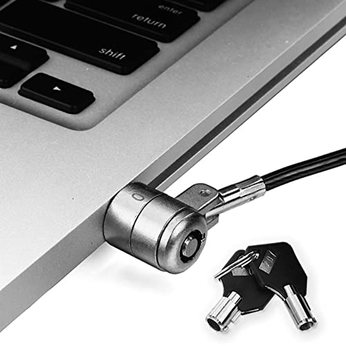 Laptop Cable Lock Hardware Security Cable Lock Anti Theft Combination Lock for iPad Tablet Laptop MacBook and All Other Notebooks and Tablets - color: Computer lock A