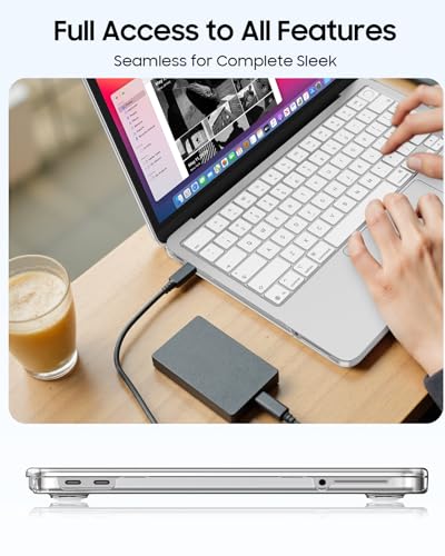Fintie Case for MacBook Neo 13 Inch with Keyboard Skin & Screen Protector | 2026 A3404, Snap-On Design, Slim Fit, Hard Shell Cover, Crystal Clear - color: Crystal Clear