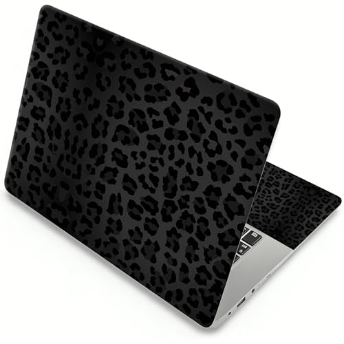 Laptop Skin Sticker Laptop Cover for 12" 13" 13.3" 14" Laptop Stickers,Reusable Skin Sticker Cover Personalized Art Waterproof & Scratch-Resistant Protector Case,Black Leopard Print - color: Black Leopard Print
