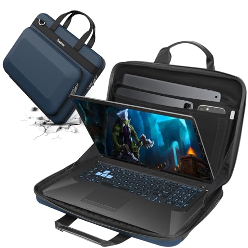 Smatree Heavy Duty Hard Case for 15.6 inch DELL/HP/Lenovo/ACER | for 15.6 inch DELL G15 Gaming,HP Victus Gaming Laptop 15-fa1010nr,Lenovo LOQ 15APH8,ACER Nitro 5 AN515-58-78BT,Blue(A800) - color: Blue-16 Inch