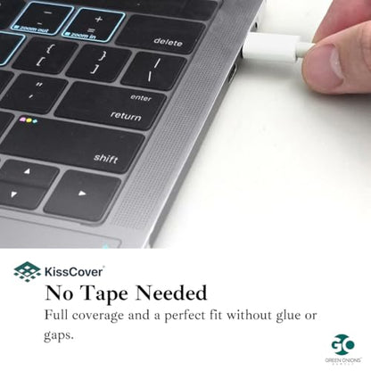 KissCover Ultra-Thin Full Keyboard Cover for MacBook Pro 14.2" with Printed Shortcut Keys, 4X thinner Than competitors, Protects Touch ID, and Works Seamlessly Over The Cover