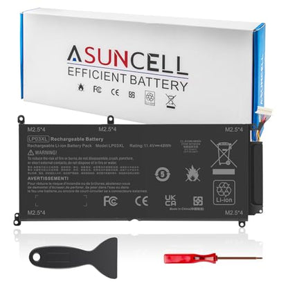 ASUNCELL LP03XL Replacement Laptop Battery Compatible with HP Envy M6-P M6-P113DX M6-P013DX Envy 15T-AE 15T-AE000 HSTNN-DB7C 807417-005 807211-241 - color: SA04XL
