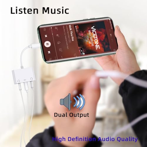 Chenyang 3 in 1 USB C to 2 3.5mm Audio AUX & MIC Sound Card Adapter with PD 15W Charge for Laptop Tablet Phone - style: 3.5mm 3-in-1