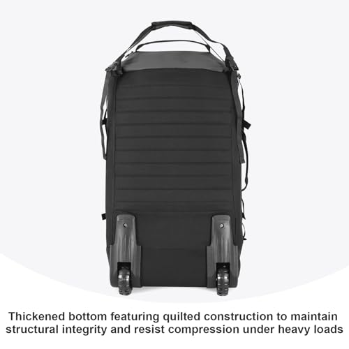 Rolling Duffle Bag with Wheels,86L 30”Carry on Luggage with Wheels,Folding Travel Bag,Duffle Backpack with Separate Shoe Compartment (Grey) - color: Grey