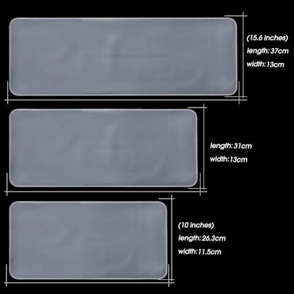 10Inch Transparent Silicone Dustproof Keyboard Film for Laptop Notebook MacBook Waterproof Clear Keypad Protector Cover - color: 8-10 Inch