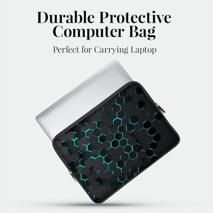 Laptop 13 inch Sleeve Case for MacBook Air 13-13.6 inch, Laptop Bag Cover for MacBook Pro 13" 14 inch, Shockproof Briefcase Travel Carrying Sleeve for 14" Chromebook HP Dell I Black Honeycomb - color: Black Honeycomb