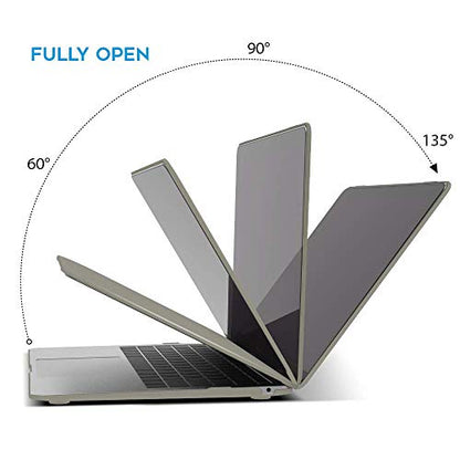 IBENZER Compatible with 2022 2021 2020 MacBook Air 13 inch case M1 A2337 A2179 A1932, Plastic Hard Shell Case for Mac Air 13 Retina Display with Touch ID, Gray, MMA-T13GY - color: Gray