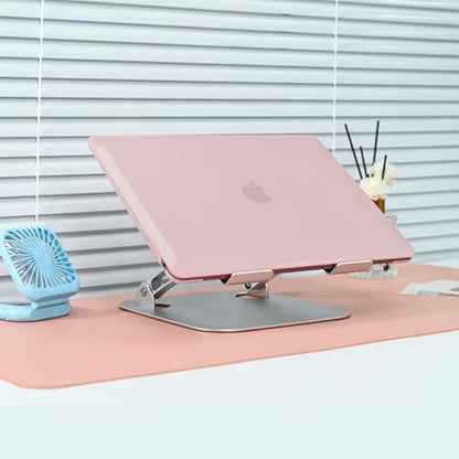 EooCoo Case for MacBook Air 13 inch M1 2020-2018, Crystal Pink | Crystal Hard Shell Scratch Resistant Protective Cover, Lightweight, Ultra Thin and Transparent, Easy Snap-On - color: Crystal Pink, size: Air 13.3-inch