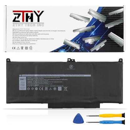 60Wh MXV9V Laptop Battery Replacement for Dell Latitude 5300 5310 7300 7400 | Latitude 5300/5310 2-in-1, Inspiron 7300/7306 2-in-1 Black Battery P96G P97G P99G P100G 451-BCJG 5VC2M 829MX 7.6V 4-Cell - size: 7.99*3.94*0.28 inch MXV9V