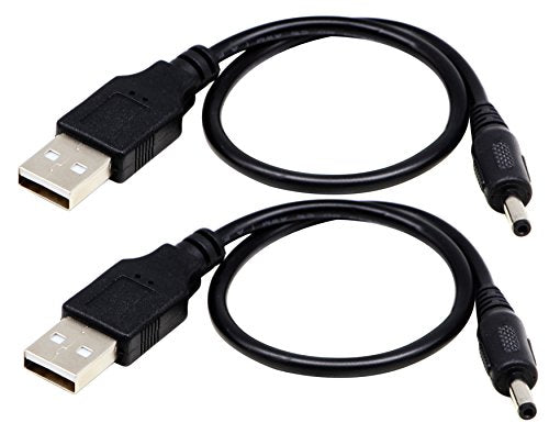 USB 2.0 A Male to DC 3.5x1.35mm Male Adapter Cable 5 Volt DC Barrel Power Jack Charging Cable for Tablet, Electronic Dog, Access Control Attendance (28CM/11inch, DC 3.5x1.35mm)(2packs) - color: 28CM DC 3.5x1.35mm