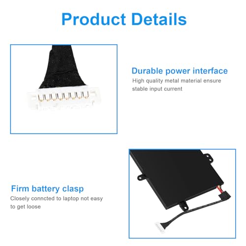 C41N1727 Laptop Battery Replacement for Asus Zephyrus M GM501 GM501G GM501GM GM501GS ROG GU501 GU501G GU501GM GM501G-SEI006T GM501GS-EI015T GU501GM-BI7N8 GM501GM-EI005T GM501GS-EI003T 15.4V 55Wh - size: C41N1727 14.76 × 5.12 × 0.98 in