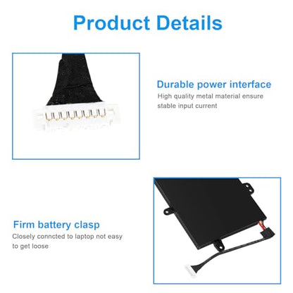 C41N1727 Laptop Battery Replacement for Asus Zephyrus M GM501 GM501G GM501GM GM501GS ROG GU501 GU501G GU501GM GM501G-SEI006T GM501GS-EI015T GU501GM-BI7N8 GM501GM-EI005T GM501GS-EI003T 15.4V 55Wh - size: C41N1727 14.76 × 5.12 × 0.98 in
