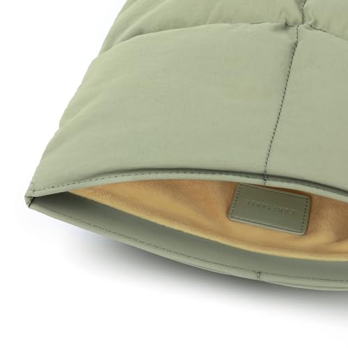 Comfyable Puffy Laptop Sleeve 13 Inch 14 Inch, Quilted Puffer Laptop Carrying Case, Pillow Case Compatible with MacBook Air M4 2025 M3 M2 M1, MacBook Pro M5 M4 Pro/Max, Green - color: Green, size: For 13"-14" Mac Air / Mac Pro