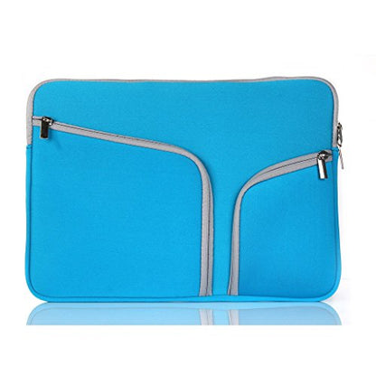 UESWILL Neoprene Soft Sleeve Bag Briefcase Compatible with MacBook Air 11.6 inch/MacBook 12-inch /11-12 inch Ultrabook Chromebook Notebook Netbook Computer Tablet,(Blue) - color: Blue, size: 11-11.6-12 inches