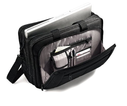 Samsonite Classic Multi Gusset Toploader Briefcase, Black, Triple Gusset 15.6-Inch