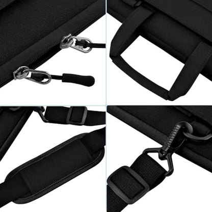 Laptop Case 15 inch Shoulder Bag Compatible with MacBook Air 15 M4 A3241 M3 A3114 M2 A2941 2025 2024 2023, XPS 15, HP Dell ASUS Lenovo and Most 15 inch Notebooks,Black - color: Black, size: 15"