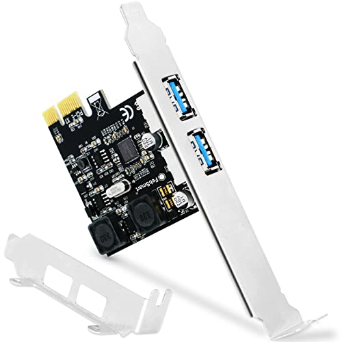 2-Ports Superspeed 5Gbps USB 3.0 PCI Express Expansion Card for Windows, MAC OS X and Linux Desktop PCs, Built in Self-Powered Technology, No Need Additional Power Supply (FS-U2S-Pro) - style: FS-U2S-Pro